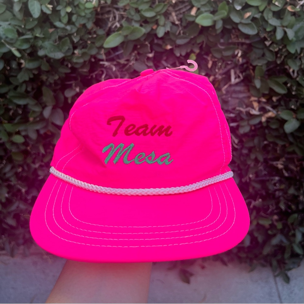 Vintage pink “Team Mesa” hat